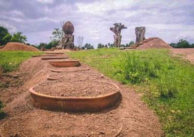 Land Art Environmental Sculpture - Visual arts - Sutanu Chatterjee - Indian Sculptor